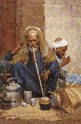 Nicola Forcella The Hookah oil painting